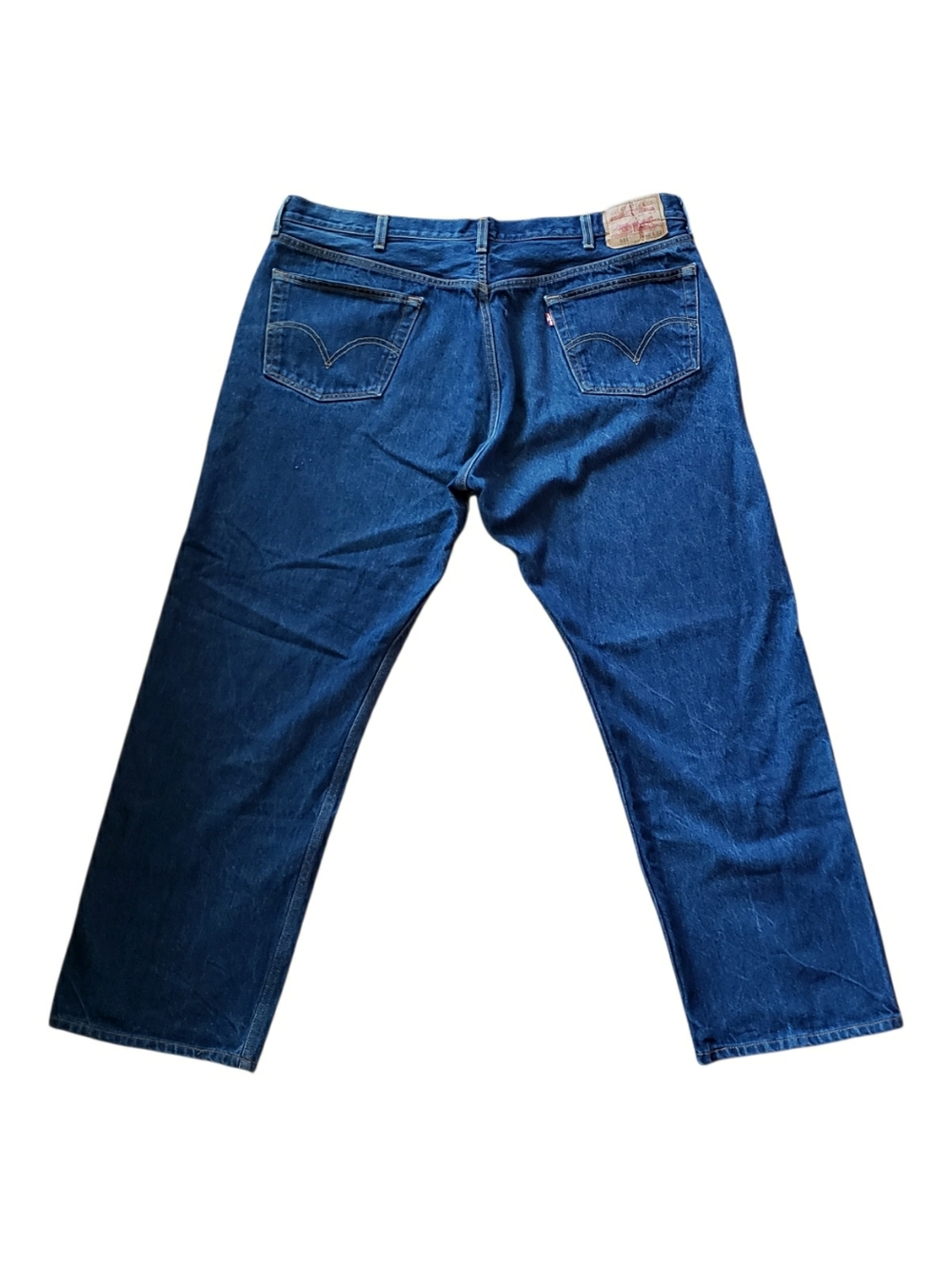 Levi's 501 Jeans Mens 46x32 Straight Fit Blue Medium Wash 100% Cotton